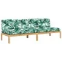 Mittlere Palettensofas für den Garten und 2 Stück Akazienholzkissen. von , Outdoor-Sofas - Ref: Foro24-3209360, Preis: 369,82...