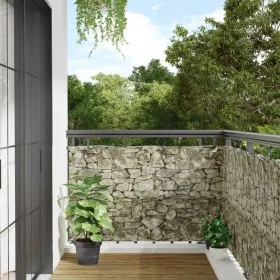 Privacy garden screen PVC stone grey look 300x90 cm by , fence panels - Ref: Foro24-4005476, Price: 21,94 €, Discount: %