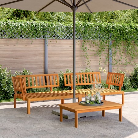 Ecksofas aus 2 Stück massivem Akazienholz-Paletten für den Garten von , Outdoor-Sofas - Ref: Foro24-3209432, Preis: 321,86 €,...
