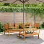 Corner garden pallet sofas 2 units solid acacia wood by , Outdoor sofas - Ref: Foro24-3209432, Price: 302,08 €, Discount: %