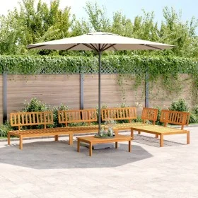 Garten-Palettensofaset 5-teilig Massivholz Akazie von , Outdoor-Sofas - Ref: Foro24-3209430, Preis: 563,11 €, Rabatt: %