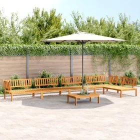 Set of 6-piece solid acacia wood garden pallet sofas by , Outdoor sofas - Ref: Foro24-3209439, Price: 711,86 €, Discount: %