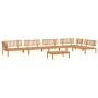 Set of 6-piece solid acacia wood garden pallet sofas by , Outdoor sofas - Ref: Foro24-3209439, Price: 711,86 €, Discount: %