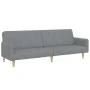 Two-seater sofa bed with light gray fabric ottoman by , Sofas - Ref: Foro24-3258088, Price: 333,88 €, Discount: %