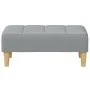 Two-seater sofa bed with light gray fabric ottoman by , Sofas - Ref: Foro24-3258088, Price: 333,88 €, Discount: %
