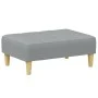 Two-seater sofa bed with light gray fabric ottoman by , Sofas - Ref: Foro24-3258088, Price: 333,88 €, Discount: %