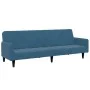 Zweiplätziges Schlafsofa mit blauem Samthocker. von , Sofas - Ref: Foro24-3258097, Preis: 330,78 €, Rabatt: %