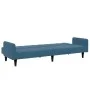 Zweiplätziges Schlafsofa mit blauem Samthocker. von , Sofas - Ref: Foro24-3258097, Preis: 330,78 €, Rabatt: %