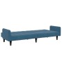Zweiplätziges Schlafsofa mit blauem Samthocker. von , Sofas - Ref: Foro24-3258097, Preis: 336,32 €, Rabatt: %