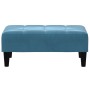 Zweiplätziges Schlafsofa mit blauem Samthocker. von , Sofas - Ref: Foro24-3258097, Preis: 336,32 €, Rabatt: %
