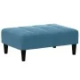 Zweiplätziges Schlafsofa mit blauem Samthocker. von , Sofas - Ref: Foro24-3258097, Preis: 330,78 €, Rabatt: %
