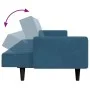 Zweiplätziges Schlafsofa mit blauem Samthocker. von , Sofas - Ref: Foro24-3258097, Preis: 330,78 €, Rabatt: %