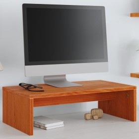 Massive Pinienholz-Monitorständer in brauner Wachsfarbe, 50x27x15 cm. von , TV-Möbel - Ref: Foro24-847164, Preis: 21,44 €, Ra...
