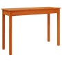 Mesa consola madera maciza de pino marrón cera 110x40x75 cm de , Mesas auxiliares - Ref: Foro24-847172, Precio: 68,45 €, Desc...