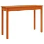 Solid pine wood brown wax console table 110x40x75 cm by , Side tables - Ref: Foro24-847172, Price: 67,11 €, Discount: %