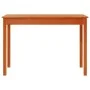 Solid pine wood brown wax console table 110x40x75 cm by , Side tables - Ref: Foro24-847172, Price: 67,11 €, Discount: %