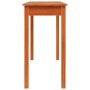 Solid pine wood brown wax console table 110x40x75 cm by , Side tables - Ref: Foro24-847172, Price: 68,45 €, Discount: %