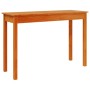 Solid pine wood brown wax console table 110x40x75 cm by , Side tables - Ref: Foro24-847172, Price: 68,45 €, Discount: %