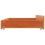Cajones de cama 4 uds madera maciza de pino marrón cera de , Camas y accesorios - Ref: Foro24-847166, Precio: 105,91 €, Descu...