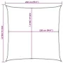 Polyester oxford 100% light gray 2.5x2.5 m sail shade by , Umbrellas - Ref: Foro24-4000400, Price: 29,15 €, Discount: %