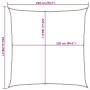 Retractable awning made of 100% polyester oxford fabric in sand color, measuring 2.5x2.5 meters. by , Umbrellas - Ref: Foro24...