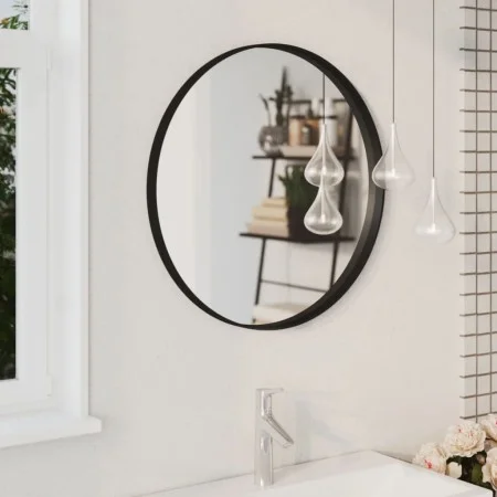 Black wall mirror 60 cm by vidaXL, Mirrors - Ref: Foro24-322295, Price: 67,45 €, Discount: %