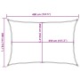 Sonnensegel aus 100% Polyester Oxford in Hellgrau, 4x3 m. von , Sonnenschirme - Ref: Foro24-4000545, Preis: 49,55 €, Rabatt: %