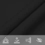 100% black polyester oxford sail shade 7x5x5 m by , Umbrellas - Ref: Foro24-4001157, Price: 40,87 €, Discount: %