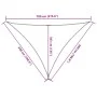 100% black polyester oxford sail shade 7x5x5 m by , Umbrellas - Ref: Foro24-4001157, Price: 40,87 €, Discount: %