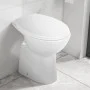Spülrandlose Toilette mit Absenkautomatik, 7 cm hoch, weiße Keramik von vidaXL, Badezimmer - Ref: Foro24-145779, Preis: 171,5...