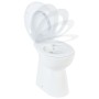 Spülrandlose Toilette mit Absenkautomatik, 7 cm hoch, weiße Keramik von vidaXL, Badezimmer - Ref: Foro24-145779, Preis: 168,0...