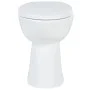 Spülrandlose Toilette mit Absenkautomatik, 7 cm hoch, weiße Keramik von vidaXL, Badezimmer - Ref: Foro24-145779, Preis: 171,5...