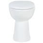 Spülrandlose Toilette mit Absenkautomatik, 7 cm hoch, weiße Keramik von vidaXL, Badezimmer - Ref: Foro24-145779, Preis: 168,0...