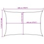 Sonnensegel aus 100% Polyester Oxford in Hellgrau, 5x4 m. von , Sonnenschirme - Ref: Foro24-4000551, Preis: 93,75 €, Rabatt: %
