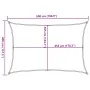 Sonnensegel aus 100% Polyester Oxford in Hellgrau, 5x4 m. von , Sonnenschirme - Ref: Foro24-4000551, Preis: 91,28 €, Rabatt: %