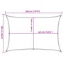 Sonnensegel aus 100% Polyester Oxford in Sandfarbe, 3,5x2,5 m. von , Sonnenschirme - Ref: Foro24-4000566, Preis: 46,37 €, Rab...