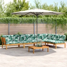 Set of garden pallet sofas and cushions 5 pieces acacia wood by , Outdoor sofas - Ref: Foro24-3209516, Price: 832,20 €, Disco...