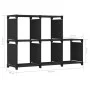 5-cube black fabric shelf 103x30x72.5 cm by vidaXL, Bookcases and shelves - Ref: Foro24-322602, Price: 19,57 €, Discount: %