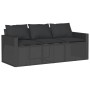 Set de sofás de jardín 6 piezas y cojines ratán sintético negro de , Conjuntos de jardín - Ref: Foro24-3213549, Precio: 451,9...