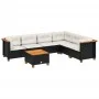 Set de sofás de jardín 7 pzas con cojines ratán sintético negro de , Conjuntos de jardín - Ref: Foro24-3261863, Precio: 494,5...