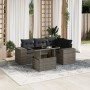 Garden sofa set with 5-piece synthetic rattan gray cushions by , Garden sets - Ref: Foro24-3269140, Price: 383,33 €, Discount: %