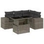 Gartensofagarnitur mit 5-teiligen Kissen aus grauem synthetischem Rattan. von , Gartensets - Ref: Foro24-3269140, Preis: 389,...