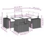 Garden sofa set with 5-piece synthetic rattan gray cushions by , Garden sets - Ref: Foro24-3269140, Price: 389,79 €, Discount: %