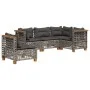 Garden sofa set with 5-piece synthetic rattan gray cushions by , Garden sets - Ref: Foro24-3261837, Price: 441,05 €, Discount: %
