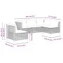Garden sofa set with 5-piece synthetic rattan gray cushions by , Garden sets - Ref: Foro24-3261837, Price: 441,05 €, Discount: %