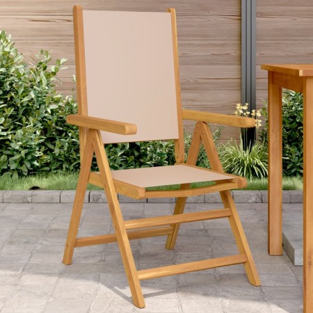 Gartenstühle 2 Stück Massivholz Akazie und Stoff in Grau-Taupe von , Gartenstühle - Ref: Foro24-367659, Preis: 158,10 €, Raba...