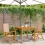 Gartenstühle 2 Stück Massivholz Akazie und Stoff in Grau-Taupe von , Gartenstühle - Ref: Foro24-367659, Preis: 151,86 €, Raba...