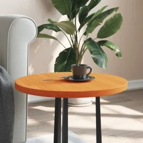 Solid pine wood round table top in brown Ø50x2.5 cm by , Table tops - Ref: Foro24-847126, Price: 27,59 €, Discount: %