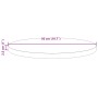 Tablero de mesa redondo madera maciza de pino marrón Ø50x2,5 cm de , Tableros para mesas - Ref: Foro24-847126, Precio: 28,85 ...