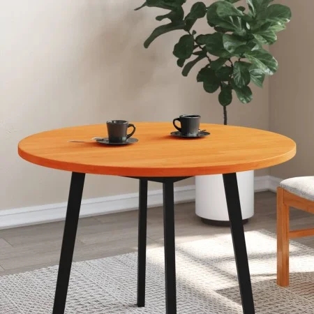 Massiver runder Tisch aus Pinienholz in Braun Ø90x2,5 cm von , Tischplatten - Ref: Foro24-847130, Preis: 80,01 €, Rabatt: %